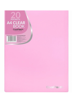 Teczka clear book A4 Coolpack Pastel 20 koszulek róż