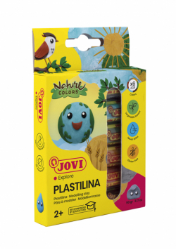 Plastelina  naturalna 6 kolorów  po 15 g
