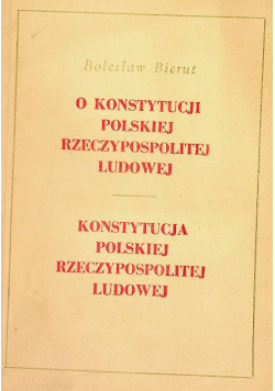 O konstytucji Polskiej Rzeczypospolitej Ludowej