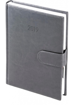 Kalendarz 2019 B5 Dzienny Nebraska magnes Szary