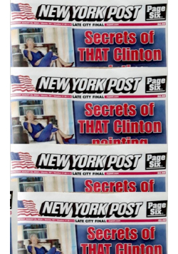 Bill clinton Blue Dress  Painting New York Post Artist skecthBook