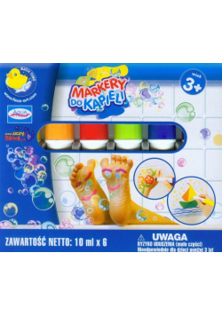 Aqua Studio Markery do kąpieli 6 kolorów