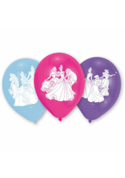 Balony lateksowe księżniczki 22,8cm 6szt