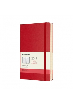 Kalendarz 2019 dzienny 12ML tw. czer. szkar.
