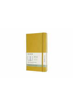 Kalendarz tygodniowy Moleskine 18M L, twarda oprawa, musztardowy