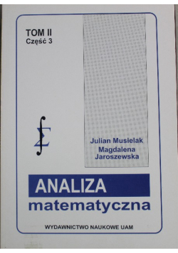 Analiza matematyczna Tom II Część 3