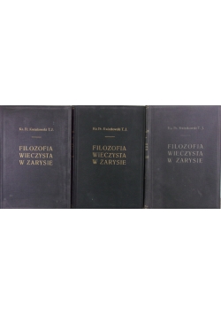 Filozofia wieczysta, 3 książki, 1947 r.