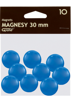 Magnesy 30 mm niebieskie 10 sztuk
