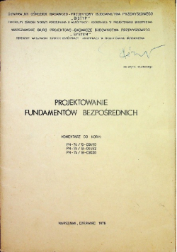 Projektowanie fundamentów bezpośrednich