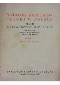 Powiększ Katalog zabytków sztuki w Polsce. Tom III Województwo kieleckie, Zeszyt 5 Powiat konecki