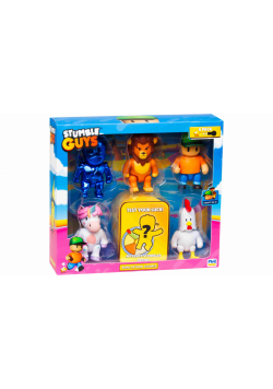Stumble Guys Mini Action Figures 6 Pack Deluxe Box A