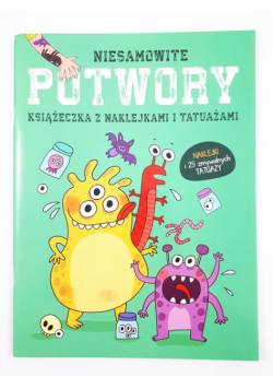 Książeczki z naklejkami i tatuażami Potwory