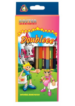Kredki dwustronne 12 sztuk