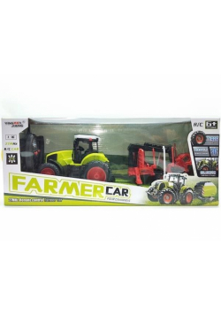 Traktor R/C 1:16 z maszyną rolniczą 45x18cm