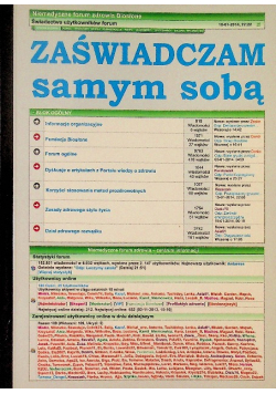 Zaświadczam samym sobą