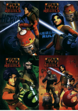 Zeszyt A5 Star Wars Rebels w kratkę 16 kartek 15 sztuk mix