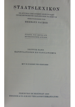 Staatslexikon tom III, 1929r.