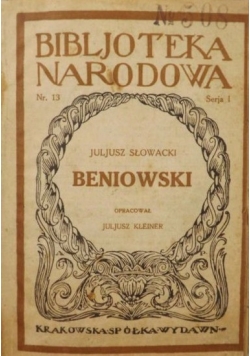 Beniowski, 1923 r.