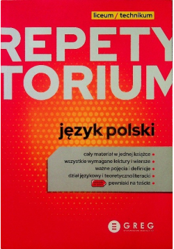 Repetytorium - liceum / technikum - język polski