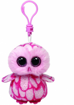 Beanie Boos Clip Pinky - różowa sowa