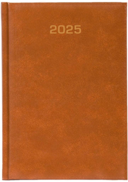 Kalendarz 2025 dzienny A5 Baladek brązowy