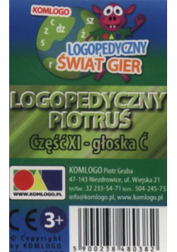 Karty Logopedyczny Piotruś  Ć
