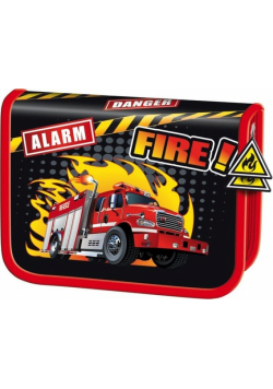Piórnik dwuklapkowy bez wyposażenia Bambino Fire