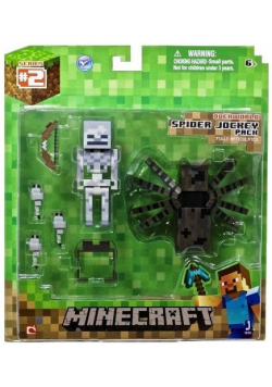 Minecraft Figurka Spider Jockey + akcesoria