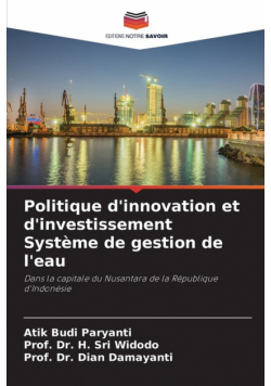 Politique d'innovation et d'investissement Système de gestion de l'eau
