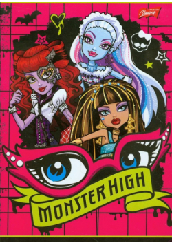 Zeszyt A5 Monster High w trzy linie 16 stron oczy
