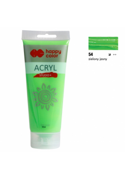 Farba akrylowa Studio 200 ml zielony jasny Happy Color