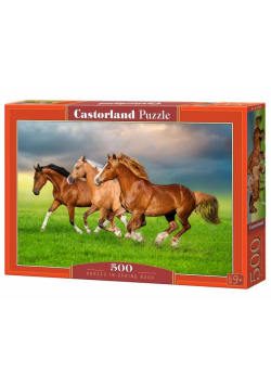Puzzle 500 Horses in Spring Rush CASTOR