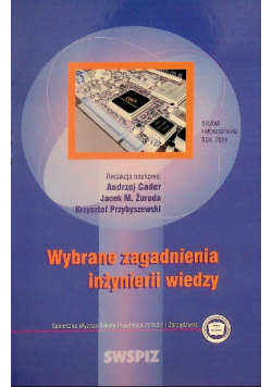 Wybrane zagdanienia inżynierii wiedzy