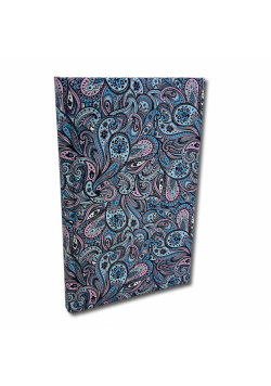 Notes A5 kratka Soft Touch Paisley Turkus
