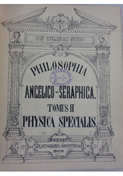 Philosophia angelico - seraphica, 1920 r.