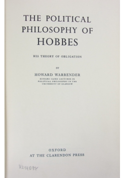 The political philosophy of hobbes