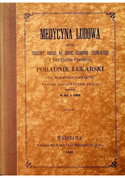 Medycyna Ludowa Poradnik Lekarski