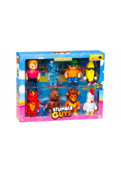 Stumble Guys Mini Action Figures 8 Pack Deluxe Box A