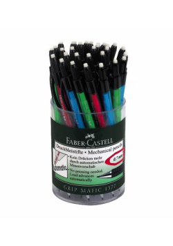 Ołówek automatyczny Faber-Castell Grip Matic 1377 display 30 sztuk mix
