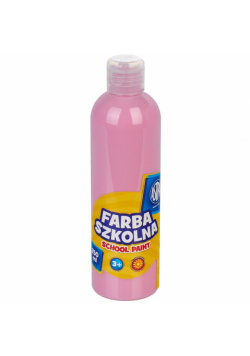 Farba szkolna naturalna tempera Astra 250 ml różowa jasna