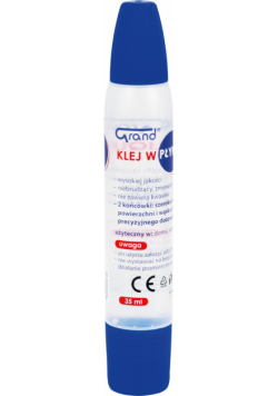 Klej w płynie dwustronny Grand 35 ml. 12 sztuk.