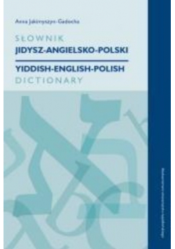 Słownik jidysz - angielsko - polski