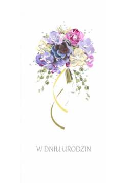Karnet Urodziny DL U24 - Bukiet kwiatów