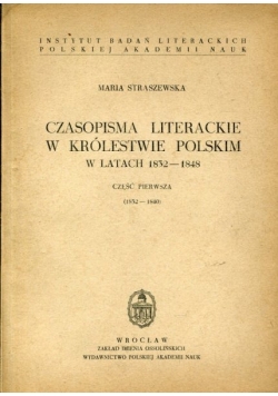 Czasopisma Literackie w Królestwie Polskim w latach 1832-1848