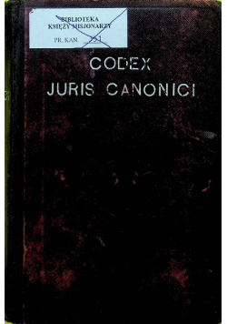 Codex Juris Canonici PII X Pontificis Maximi 1918 r.