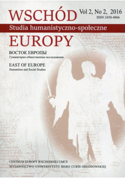 Wschód Europy vol. 2 nr.2/2016 Studia humanistyczno-społeczne