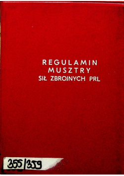 Regulamin Musztry Sił Zbrojnych Polskiej Rzeczpospolitej Ludowej
