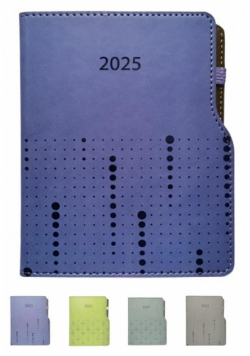Terminarz 2025 tygodniowy A6+ Wcięcie MIX