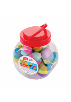 Gumka szkolna Stone 24 sztuki