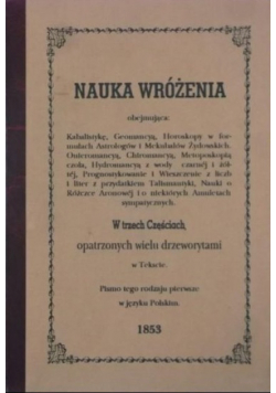 Nauka wróżenia Reprint